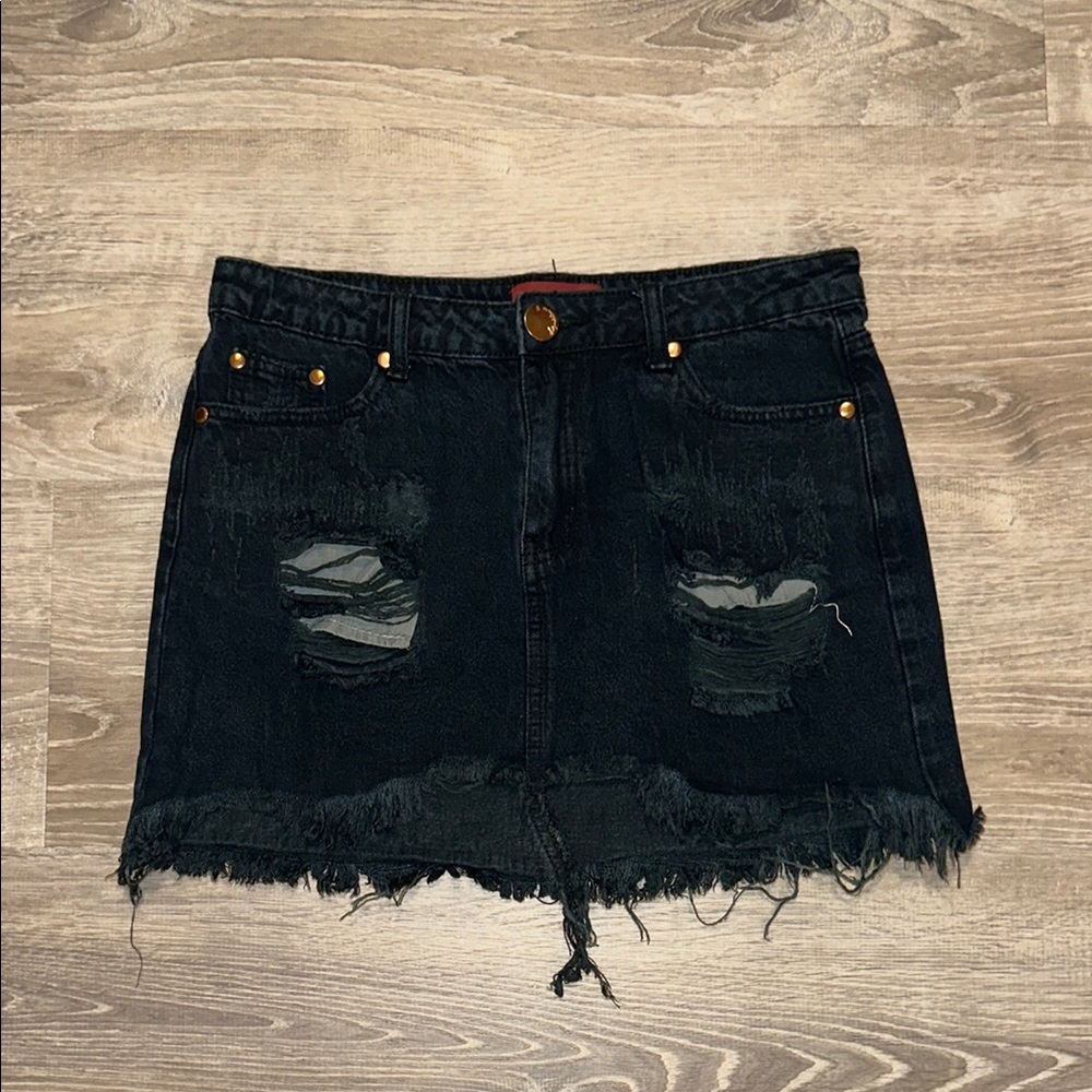 Signature8 Blue Mini Skirt Casual
